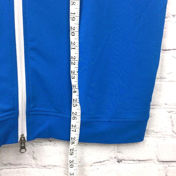 Peter Millar Mock Neck Full Zip Soft Casual Royal Blue Lined Golf Vest Men's L - Picture 14 of 14